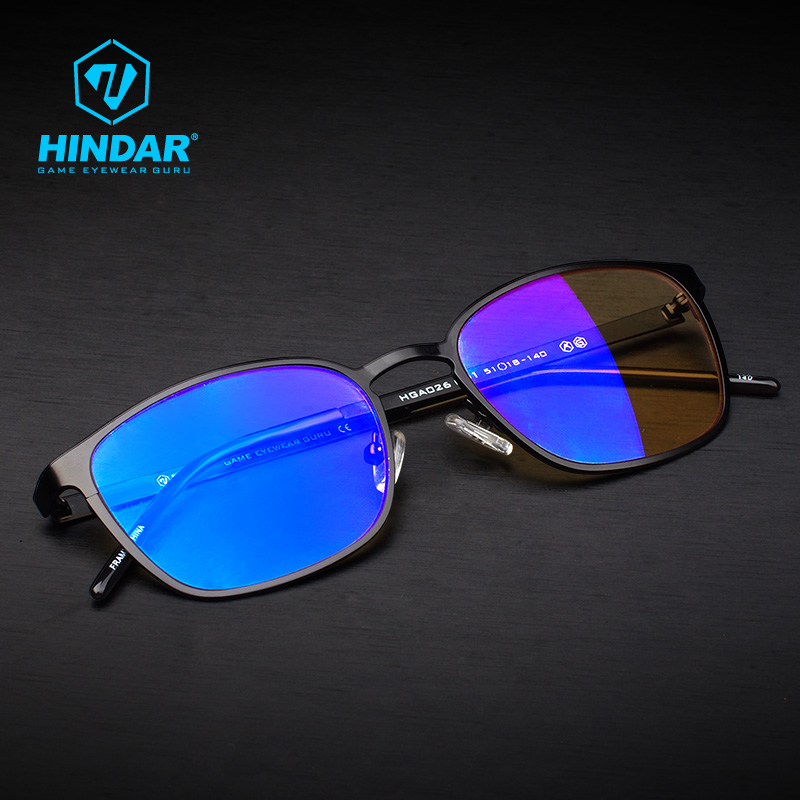 HINDAR赫德防蓝光电脑护目镜 防辐射眼镜 电竞游戏眼镜女HGA026