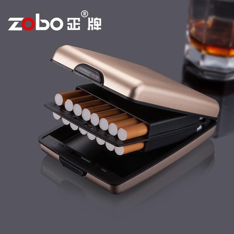zobo正牌塑料烟盒个性时尚正品防潮防压男士香菸盒16支装创意烟具