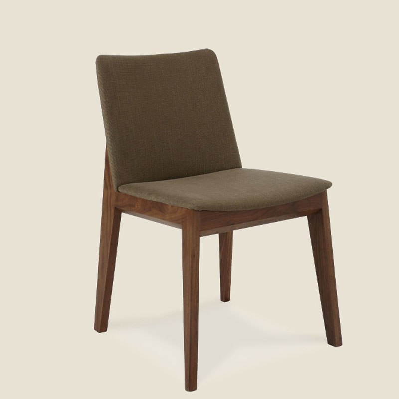 北欧实木餐桌椅咖啡厅椅西餐椅酒店餐椅水曲柳椅现代布艺餐桌椅
