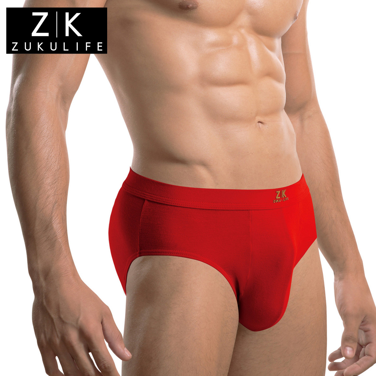 ZK男士红色内裤本命年内裤性感低腰三角裤