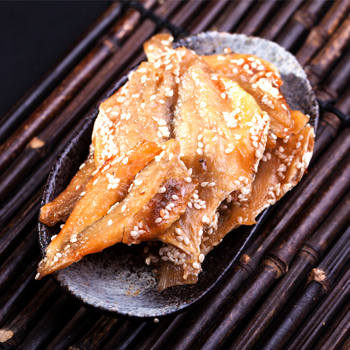 包邮大连海鲜特产 即食美味香酥小黄鱼片黄花鱼500g零食芝麻蜜汁