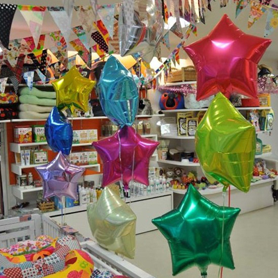 开业生日party场景布置 婚礼儿童节庆装饰装扮铝箔10寸星气球批发