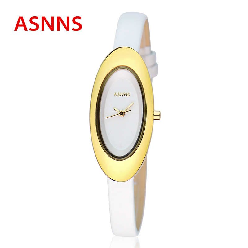ASNNS正品女表时尚复古椭圆石英表简约时装皮带女士手表