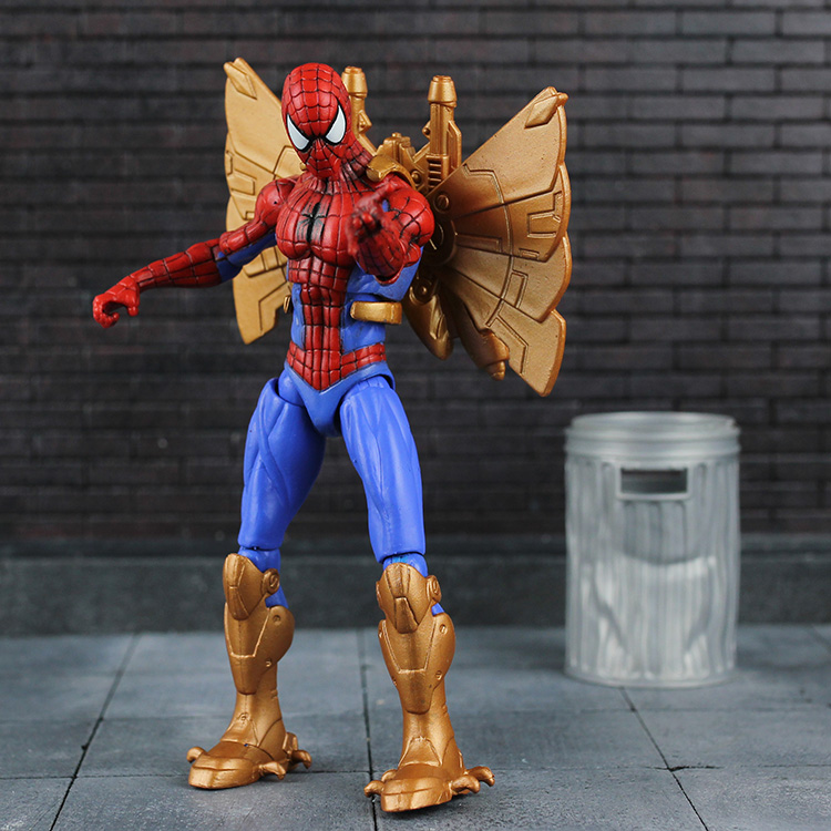 漫威超凡神奇蜘蛛侠毒液屠杀蜥蜴博士6寸人偶玩具盒装