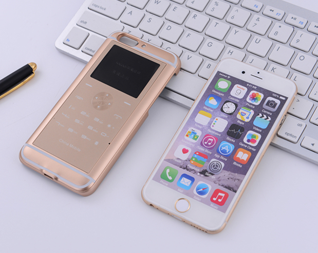 socool苹果皮6双卡双待手机苹果皮iPhone6代能打电话的手机保护壳