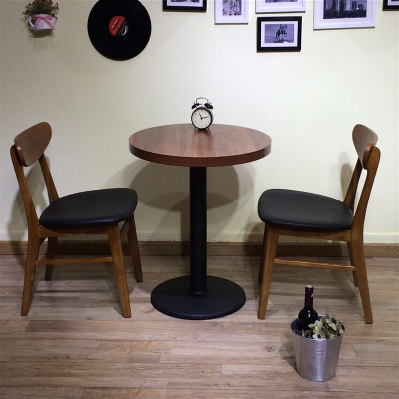 新品复古怀旧餐椅水曲柳实木餐椅西餐厅组合桌椅甜品店咖啡厅餐桌