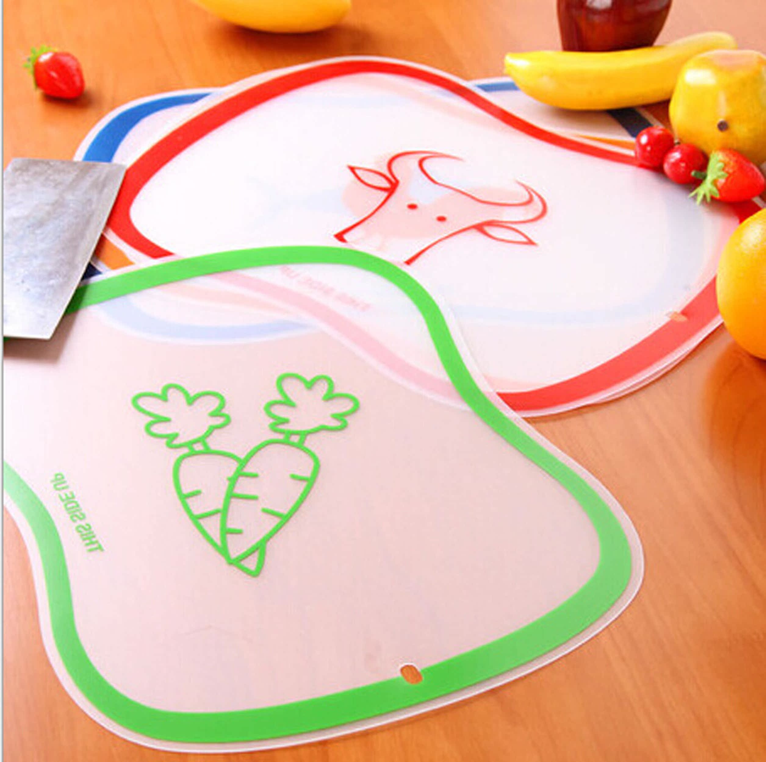 树脂磨砂小菜板 水果切板 透明切菜板抗菌防滑可弯曲 健康环保