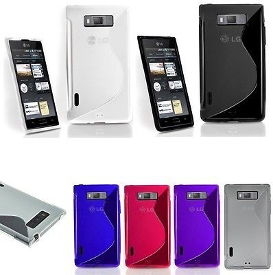 LG P705 P700 Optimus L7 手机套 S纹清水套  保护壳 多色选择