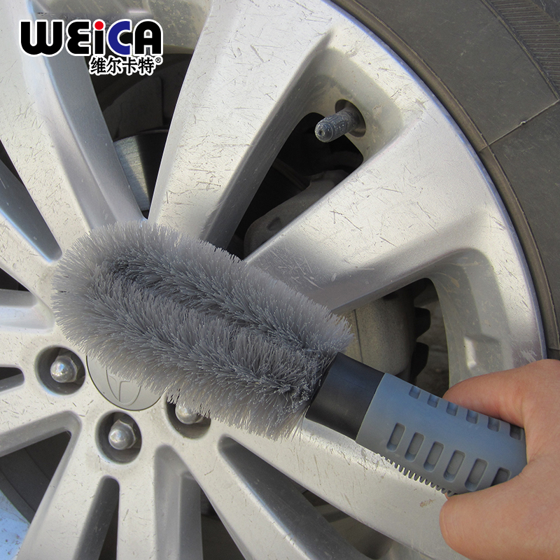 维尔卡特 弹性丝汽车钢圈清洁刷 轮毂钢圈清洗用品 车刷洗车刷子