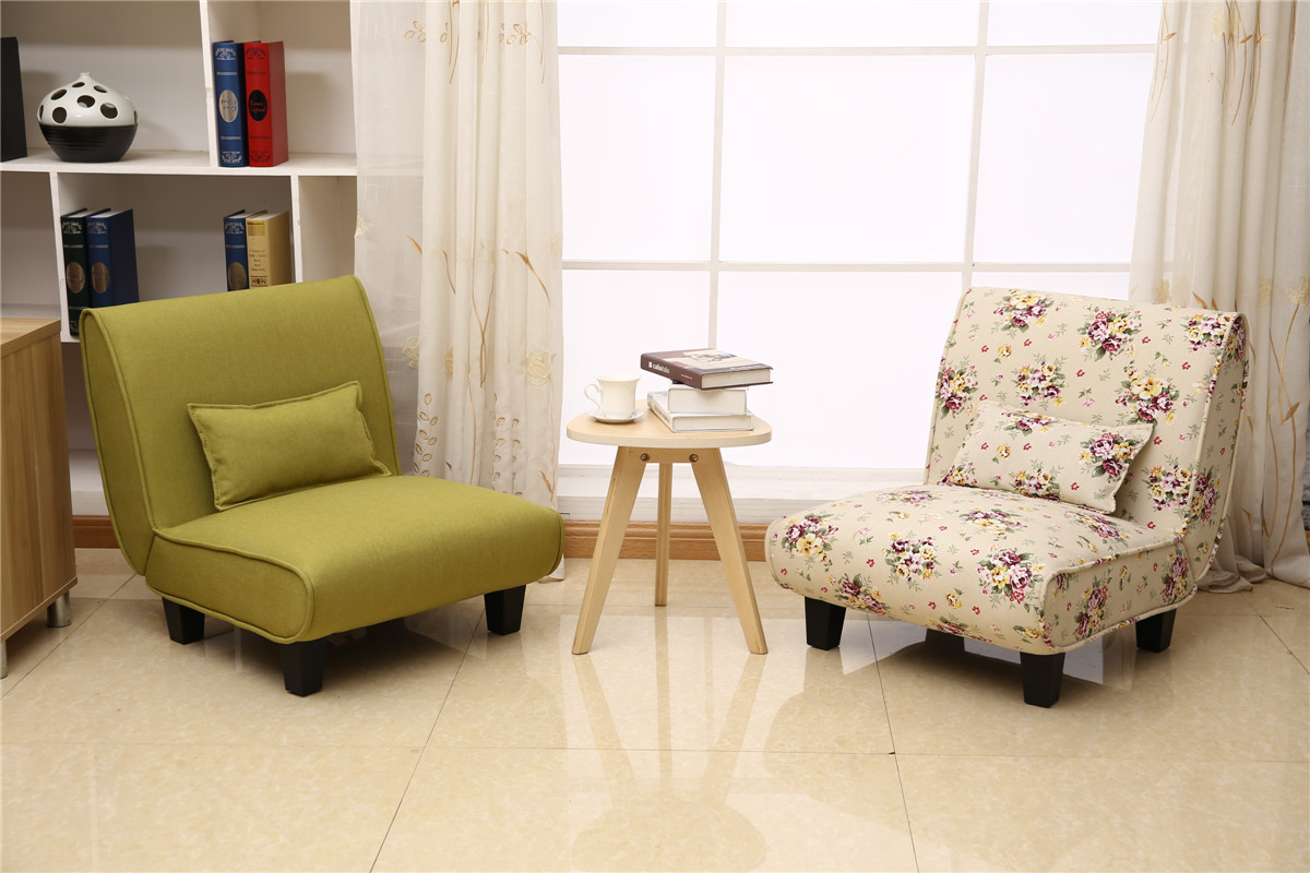 简约现代小户型宜家布艺沙发椅榻榻米单人折叠沙发时尚懒人沙发