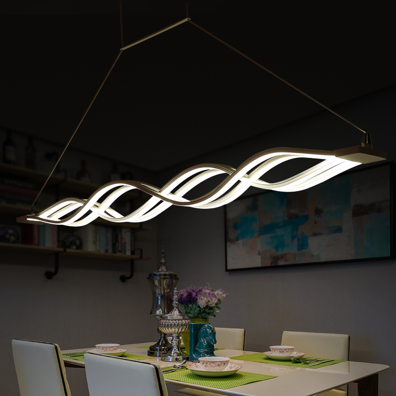 维港 简约创意大气LED餐厅灯吊灯异形个性吧台咖啡厅吊灯客厅灯