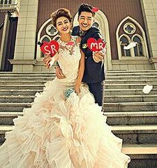 2015最新款婚纱摄影道具手拿板心一对心形SR和MR外景主题字
