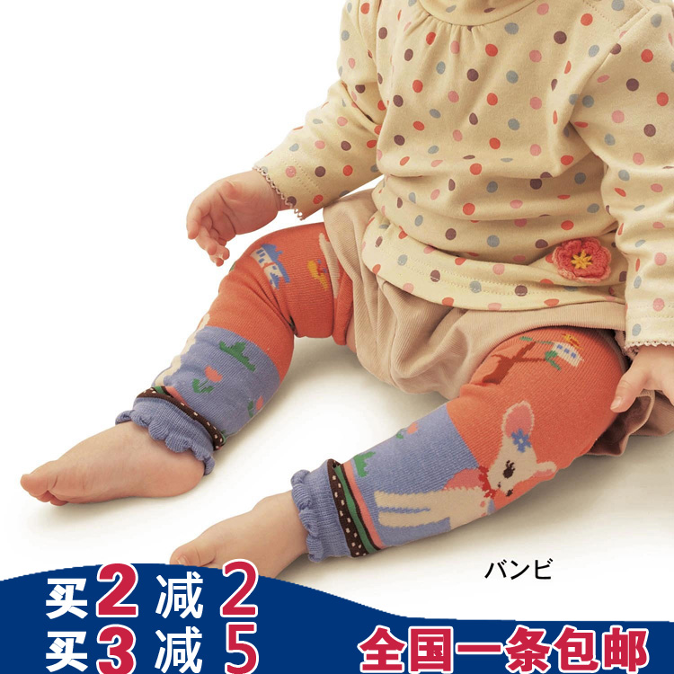 宝宝护膝爬行袜套学步防摔袜子儿童过膝长袜长筒毛线袜护腿袜子套