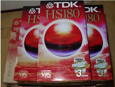 全新日产TDK录像带 VHS录像带 180分钟空白录像带