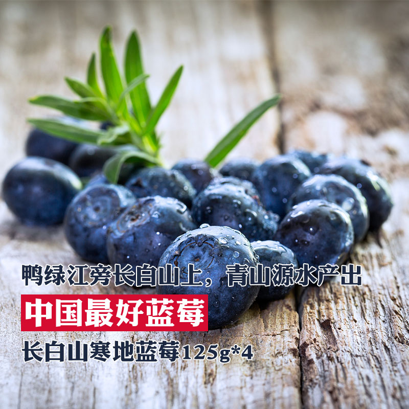 【顺丰包邮】 长白山寒地蓝莓青山源水产出最好蓝莓蓝莓鲜果 500g