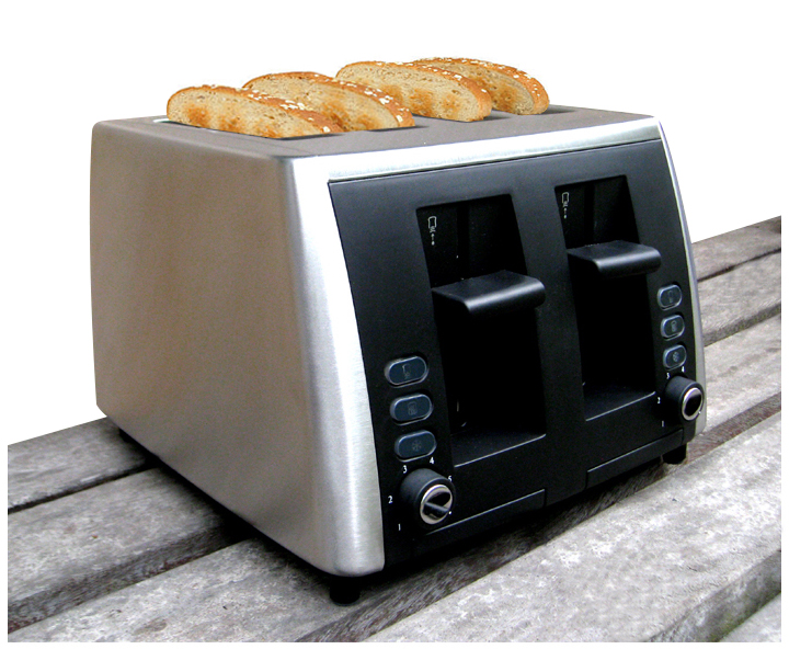 澳大利亚Modern Living四片不锈钢多士炉烤面包机家用吐司炉 包邮