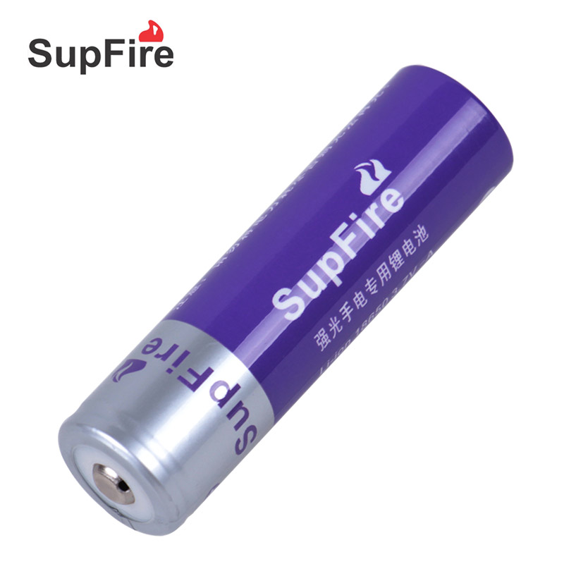 原装SupFire18650神火强光手电筒锂电池3.7v电筒充电电池两用