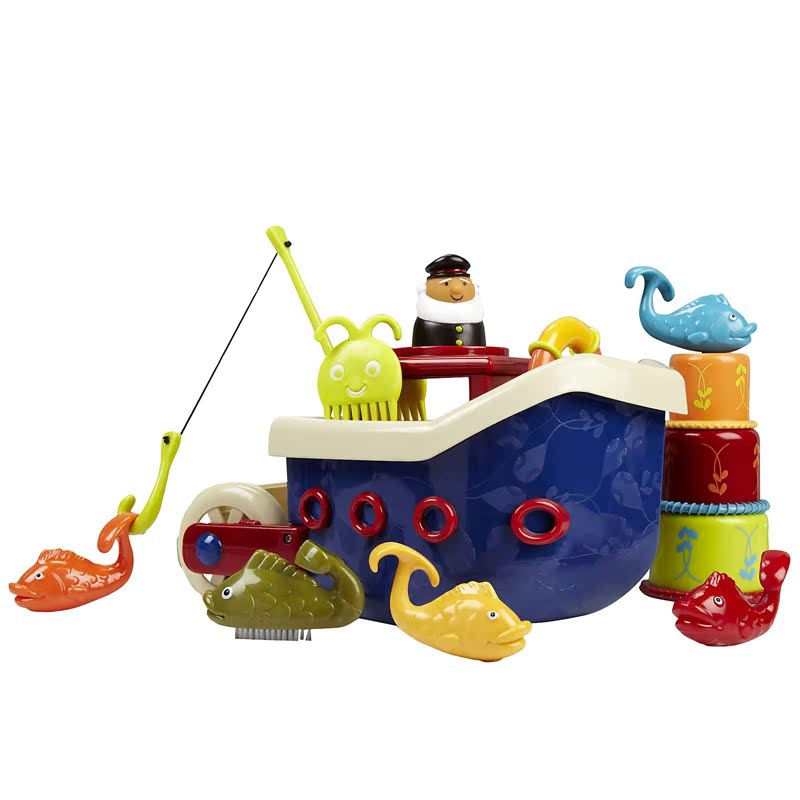 北美B.Toys正品玩具 宝宝洗澡进口玩具 钓鱼玩具 儿童戏水玩具