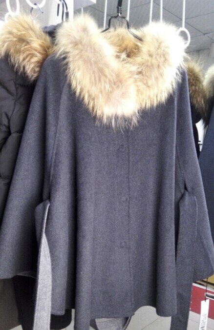 艾菲莎尔秋冬款羊绒披肩2014专柜正品女双面穿披肩支持花呗付款