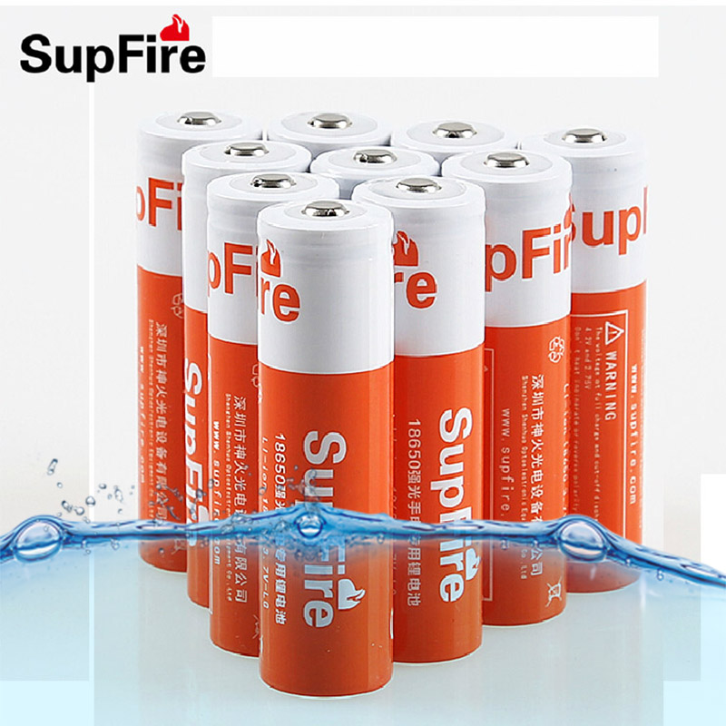 supfire神火正品原装18650充电锂电池 3000ma进口电芯高容量耐用