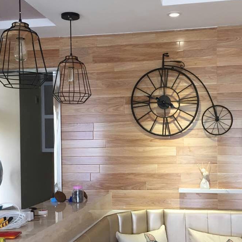 普赛克 客厅创意艺术酒吧咖啡厅壁饰复古怀旧铁艺 大挂钟表挂表