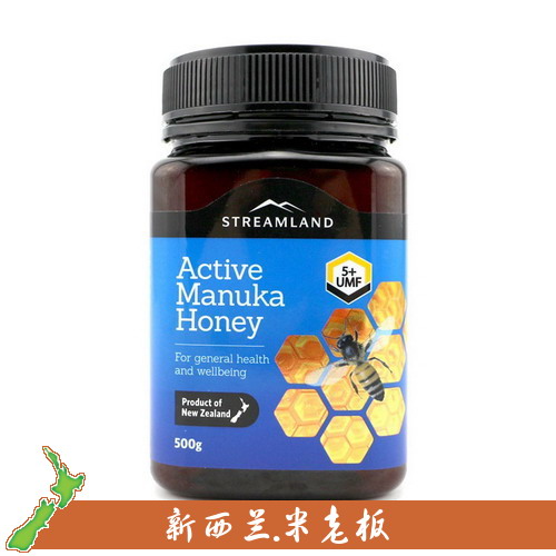 新西兰直邮 Streamland新溪岛Manuka Honey活性麦卢卡蜂蜜5+ 500g