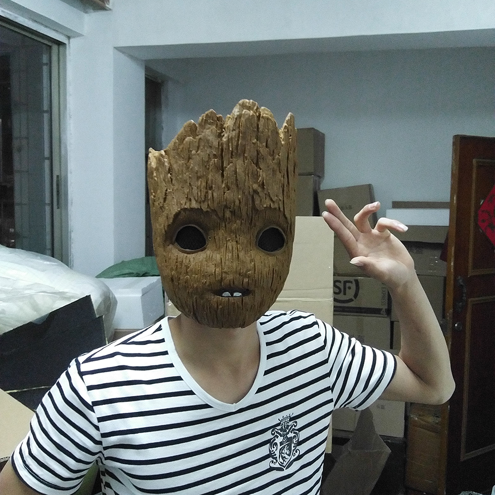 银河护卫队2cosplay面具 小格鲁特面具头套 Groot 小树人面具