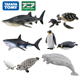 TOMY多美卡安利亚仿真动物模型玩具海底世界海洋系列虎鲸鲨鱼海豚