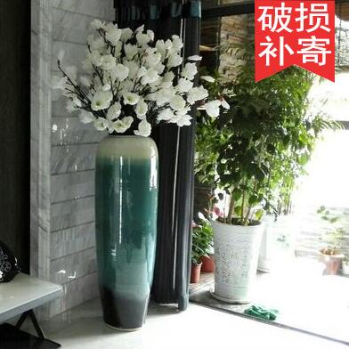 创意时尚落地客厅 现代简约摆设摆件家居装饰品 陶瓷干花花器花瓶