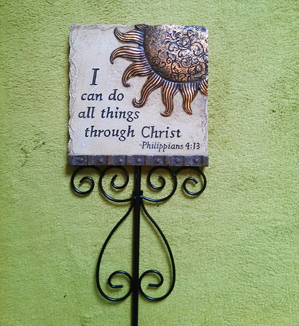 花园庭院插件装饰品 圣经语录圣经诗歌插件 基督宗教工艺礼品