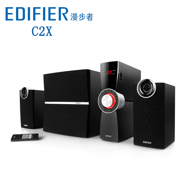 Edifier/漫步者 C2X木质2.1电脑音箱电视独立外置功放低音炮音响
