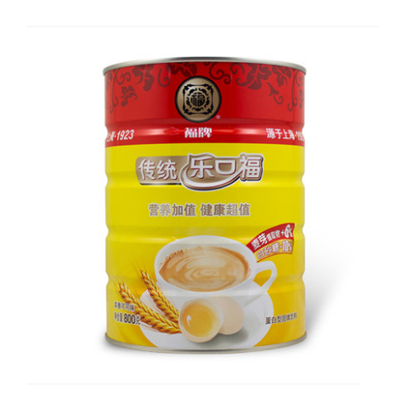 包邮上海福牌乐口福800克罐装浓香可可味麦乳精营养早餐代餐