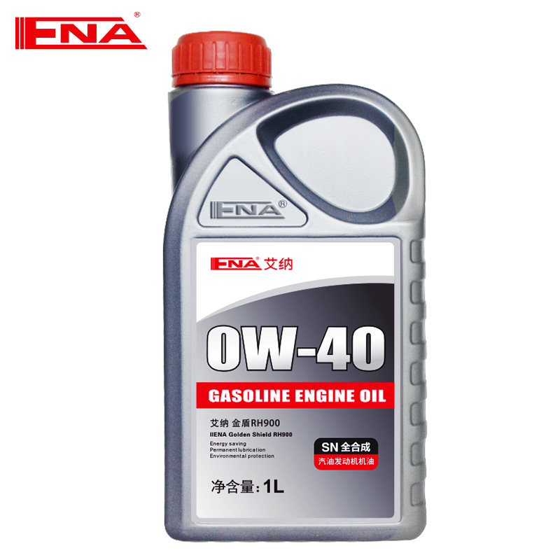 艾纳SN0W-40全合成机油正品汽车汽油发动机润滑油1L