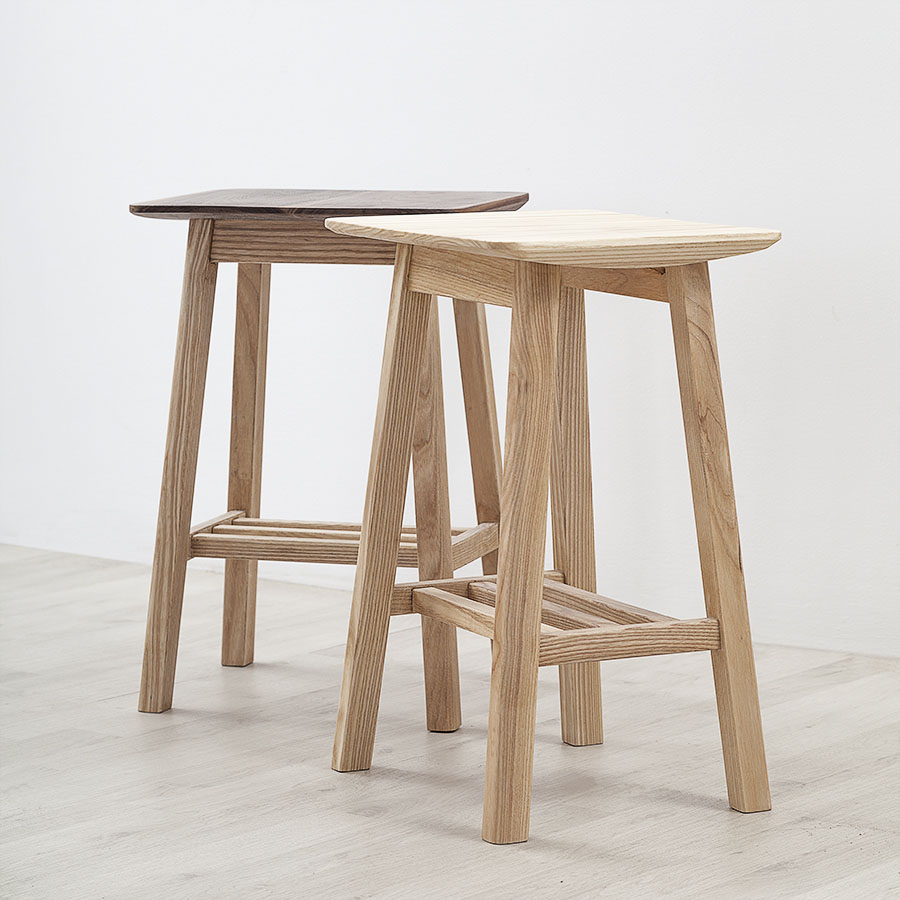 【厌式房间】玄关换鞋凳现代简约日式原创设计师餐凳实木家具