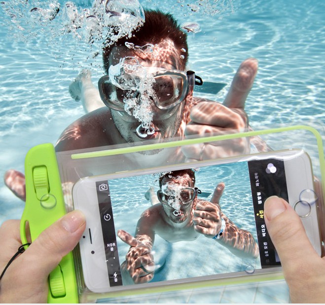 小资格调 夜光可触屏防水袋6寸大屏幕手机防水袋潜水漂流游泳必备
