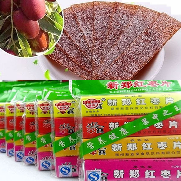 河南新郑特产首亚红枣片儿童即食香甜零食4味/袋组合 5袋包邮装