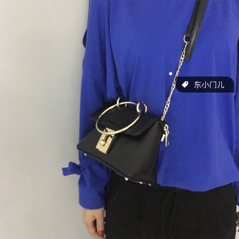韩国定制翻盖迷你手机包圆环手提包英伦风女包休闲单肩包小挎包包