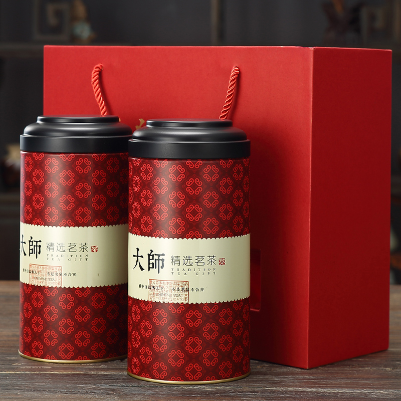 特级武夷正山小种红茶礼盒500克 武夷山桐木关礼盒罐装散装茶