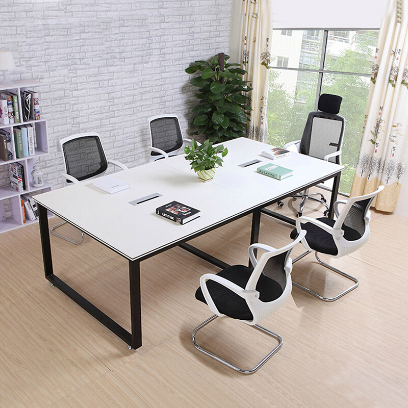 会议桌长桌长方形简约现代大型简易长条桌洽谈桌职员办公电脑桌椅