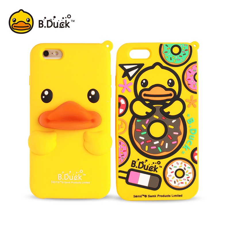 B.Duck小黄鸭iphone6手机壳6s硅胶软壳苹果6plus保护套卡通潮萌