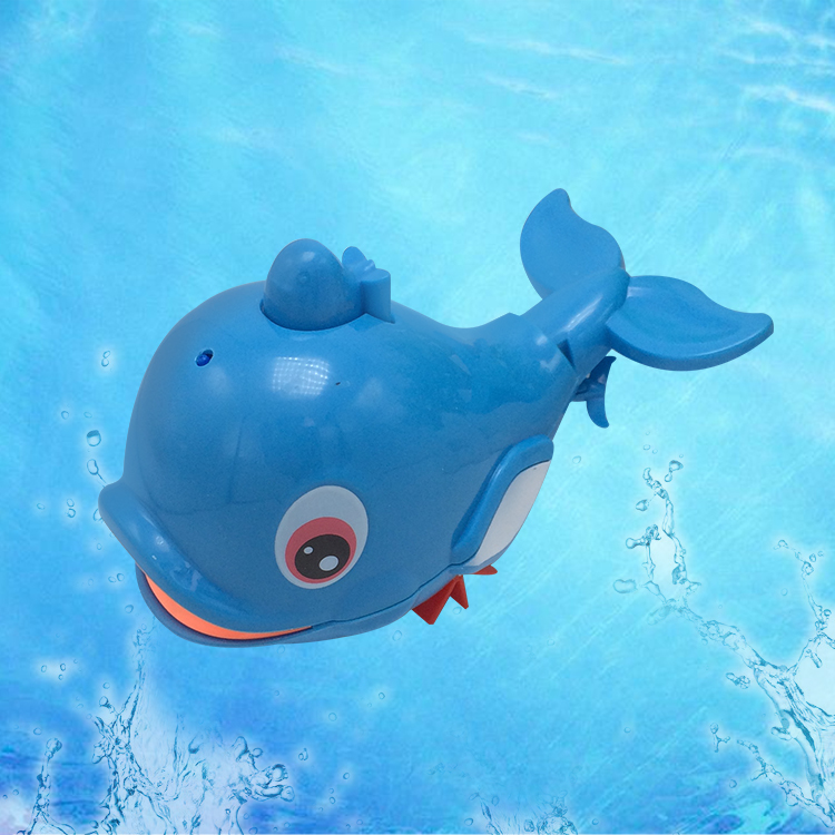 【天天特价】泓智528喷水海豚 宝宝上链拉线 婴儿童洗澡戏水玩具