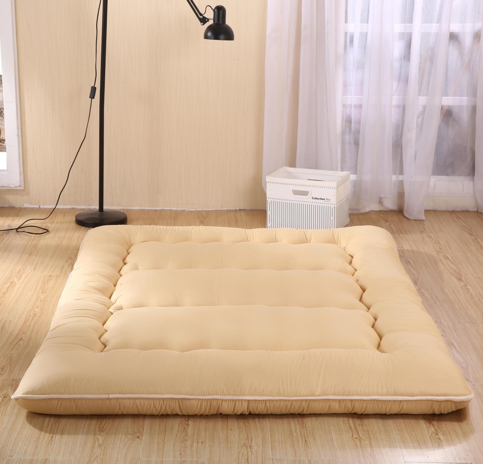 特价包邮 磨毛10CM+加厚榻榻米日式软床垫 简约纯色冬日床褥