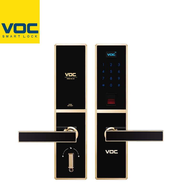 VOC指纹锁家用智能锁电子锁指纹密码锁防盗门锁V177免费上门安装