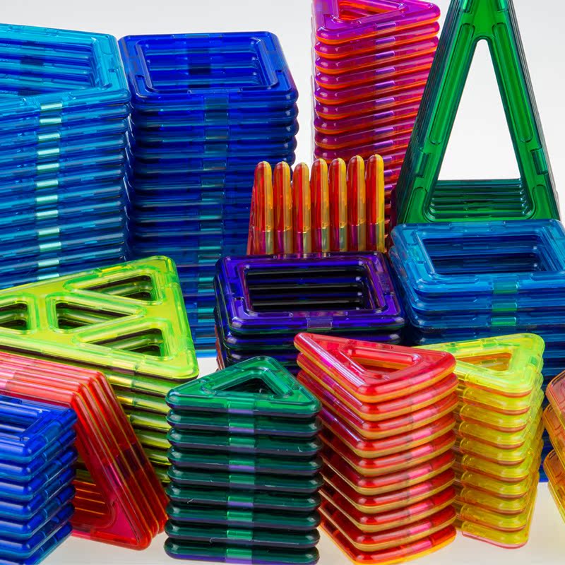 科博磁力片积木单散片百变提拉哒哒搭磁性配件宝宝儿童益智玩具