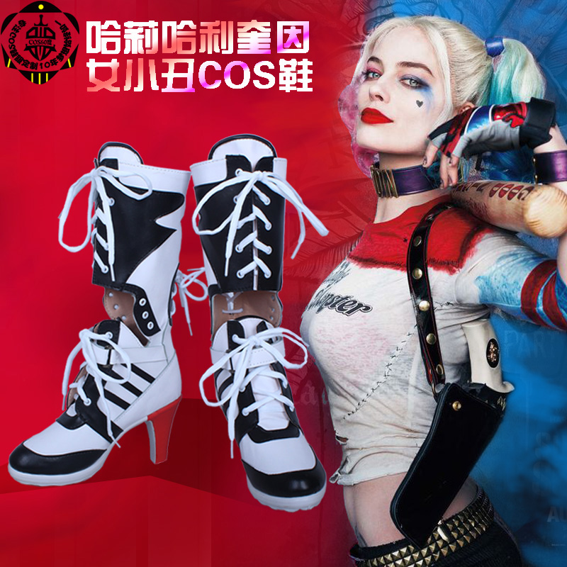 自杀小队Harley Quinn 哈莉哈利奎茵小丑COS鞋