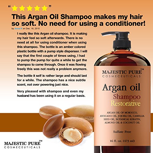 Argan Oil Shampoo 纯摩洛哥复合坚果油活力维生素洗发水