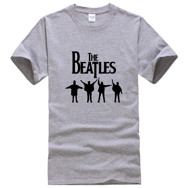 Beatles 披头士乐队 摇滚青年大码男T恤纯棉个性短袖圆领创意服装