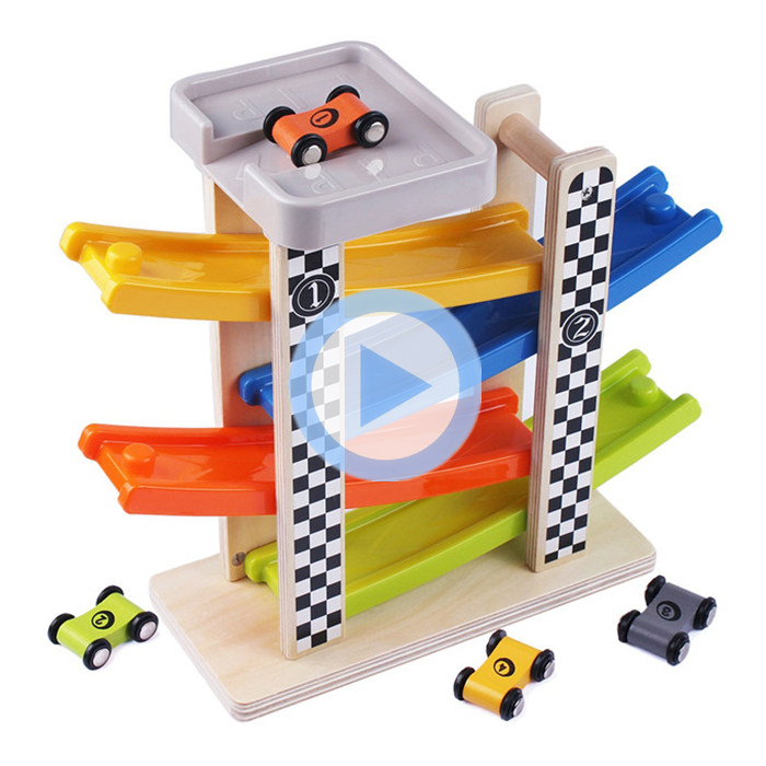 Ramp Racer 小男生最爱玩车车 斜坡赛车塔 惯性轨道滑行玩具
