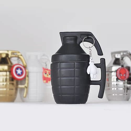 搞怪陶瓷杯子创意手 地雷马克水杯送男女朋友礼品军事迷个性咖啡