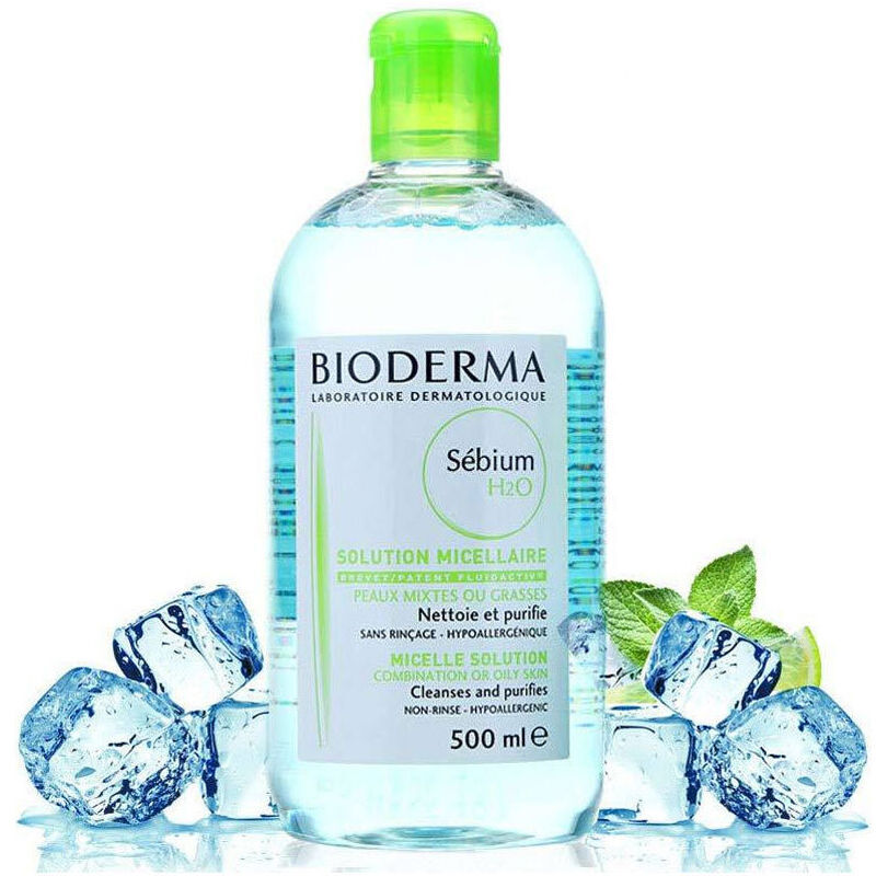 法国代购 Bioderma贝德玛 净妍卸妆水500ml 蓝水混合油皮温和卸妆